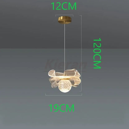 DecorBites™ Butterfly LED Chandelier Copper Pendant Light for Bedroom Living Room Decoration