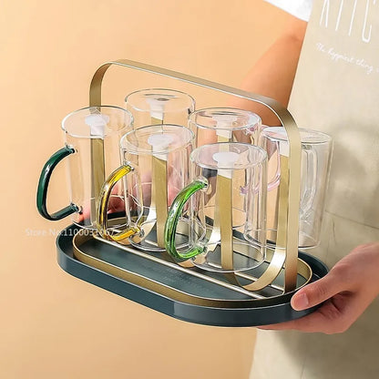 DecorBites™ Heat-Resistant Glass Cup with Handle for Drinks - Home Essential