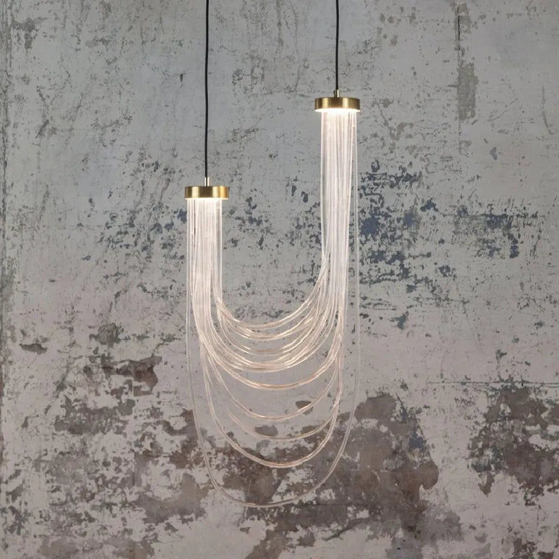 DecorBites™ LED Acrylic Pendant Light for Bedroom and Dining Room
