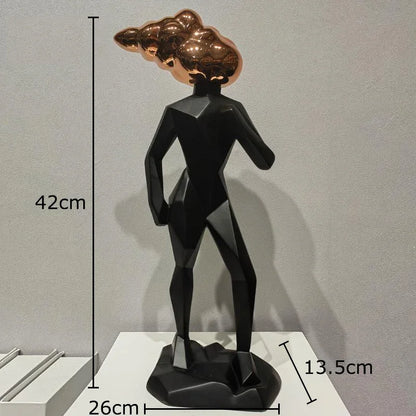 مجموعة ديكور الغرفة من منحوتات الراتنج التجريدية من DecorBites™