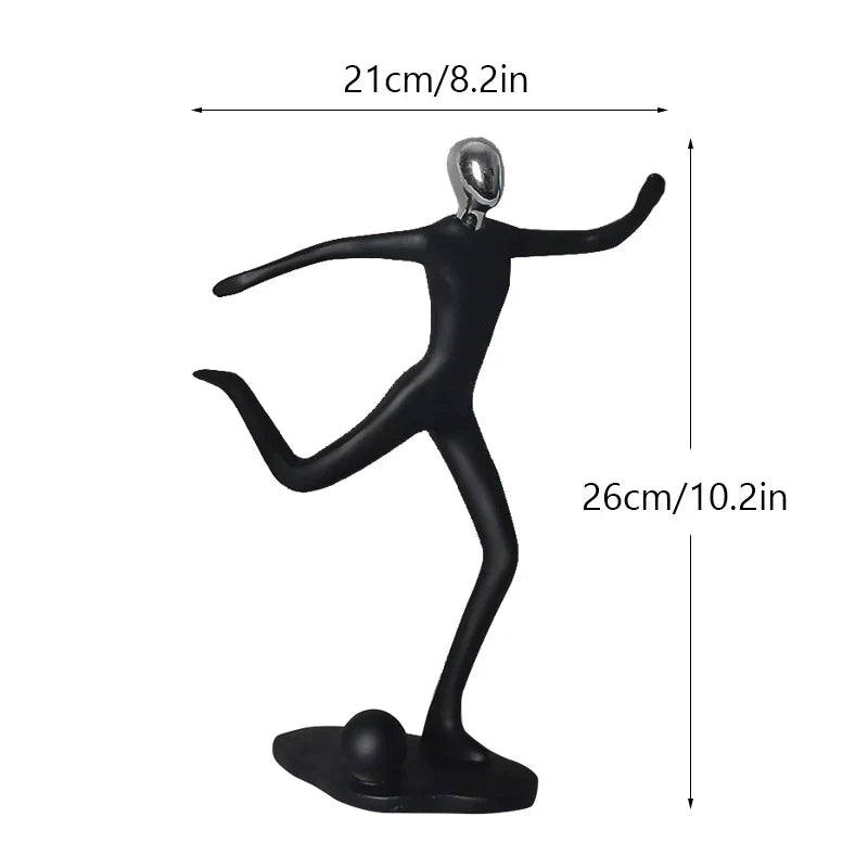 ديكوربايتس™ تمثال رياضي تجريدي لديكور المنزل والمكتب