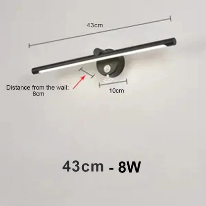 مصباح حائط LED من DecorBites™ مع مستشعر حركة يعمل باللمس - 40 سم/55 سم