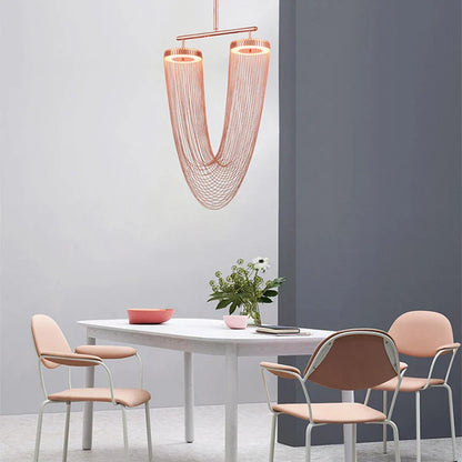 DecorBites™ LED Aluminum Ceiling Chandelier Lighting Hanging Lamps for Foyer