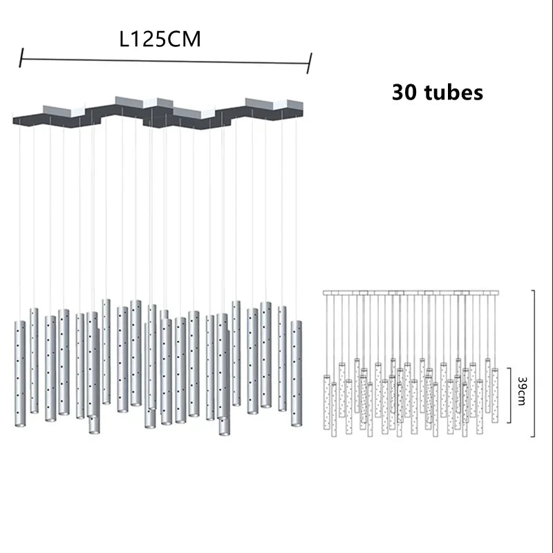 DecorBites™ Gold/Silver LED Chandelier for Home, Restaurant, and Beauty Club Lighting