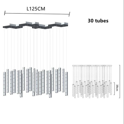 DecorBites™ Gold/Silver LED Chandelier for Home, Restaurant, and Beauty Club Lighting