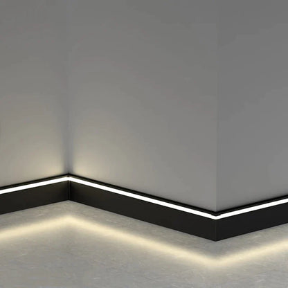 DecorBites™ LED Skirting Line Aluminum Profile Baseboard for Backlight Strip Lights