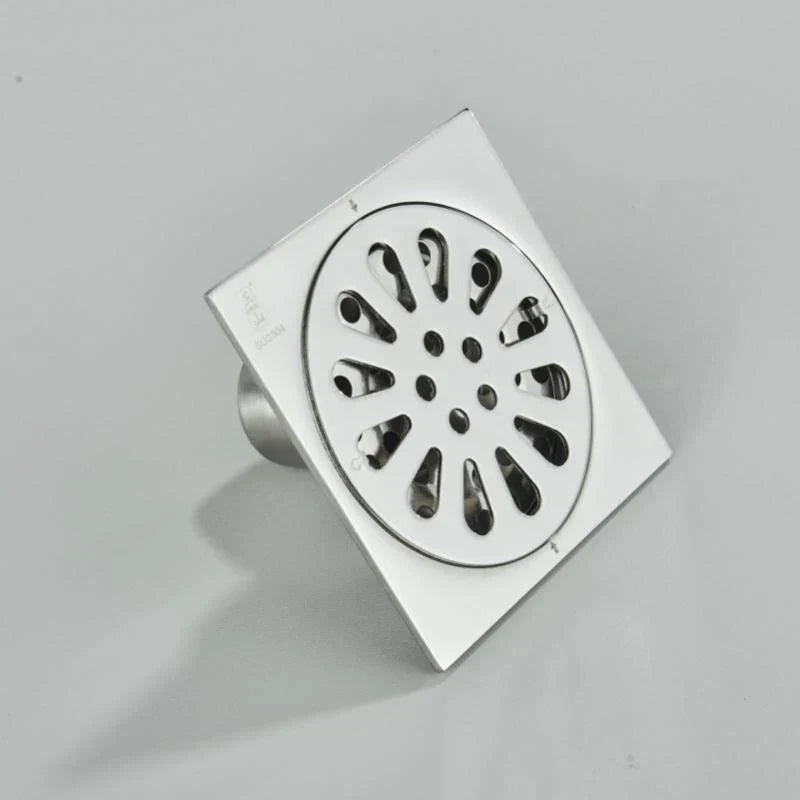 مصفاة شعر من ديكوربايتس™ بتصميم مربع من النحاس العتيق على شكل سمكة منحوتة على شكل مصرف أرضي للحمام