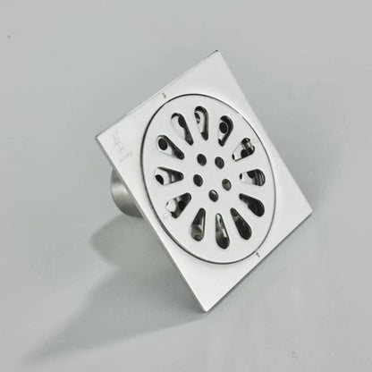 مصفاة شعر من ديكوربايتس™ بتصميم مربع من النحاس العتيق على شكل سمكة منحوتة على شكل مصرف أرضي للحمام