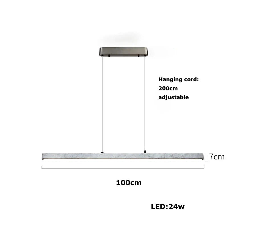 DecorBites™ LED Natural Marble Hanging Chandelier for Dinning Room