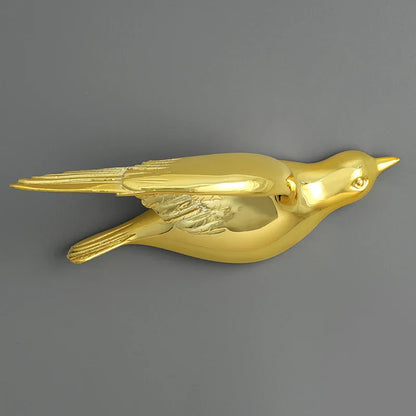 DecorBites™ Estatua de pájaro 3D de resina para decoración de pared en habitación infantil - Figura decorativa de animal