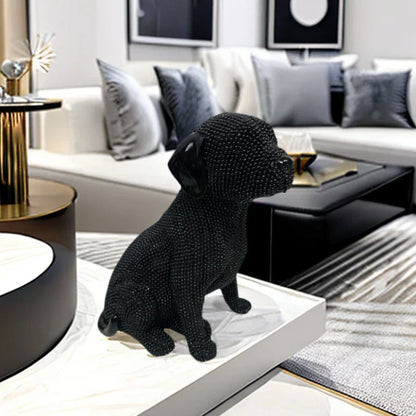 DecorBites™ Labrador Resin Dog Statue for Bookshelf and Office Display