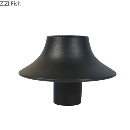 DecorBites™ Ceramic Vase: Elegant Flower Arrangement for Desktop Decor Aesthetic