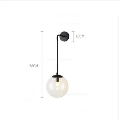 Lámpara de pared LED de bola de cristal Decorbites™ para decoración del hogar nórdico moderno vintage