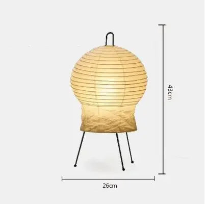 Lámpara de suelo de papel de arroz japonés Decorbites™ de Noguchi Yong para iluminación de dormitorio y salón