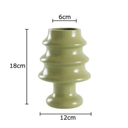 DecorBites™ Christmas Tree Ceramic Vase Xmas Decor Table Flowers Room Decor