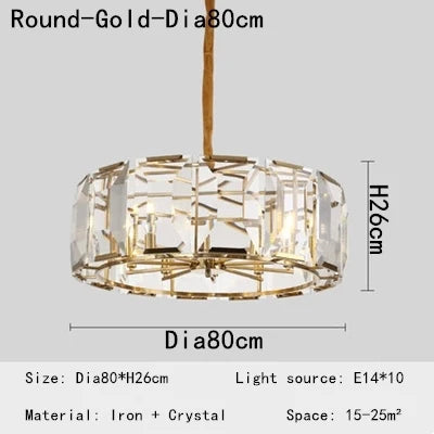 DecorBites™ Crystal Chandeliers: Modern Luxury LED Lighting Fixtures for Home Decor
