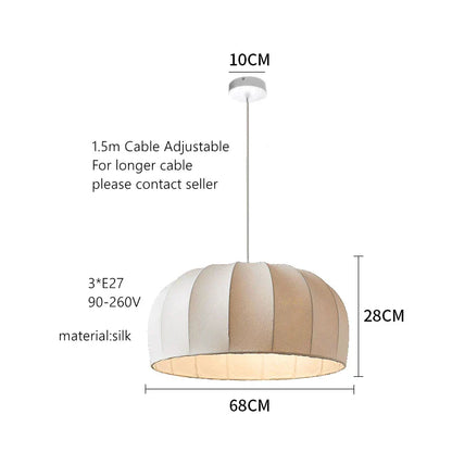 DecorBites™ Handmade Silk Pendant Lamps for Dining, Bedroom, Living, Study Rooms