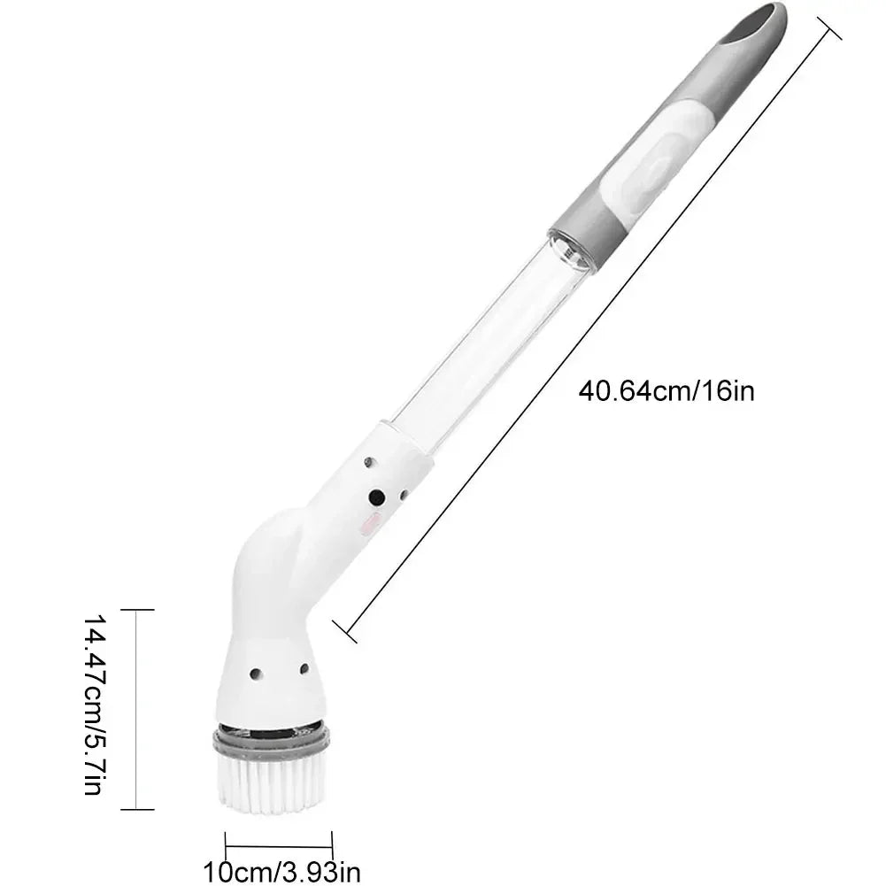 DecorBites™ Electric Spin Cleaner + 6 Brush Heads - Turbo Scrub for Kitchen, Bathroom & Floors