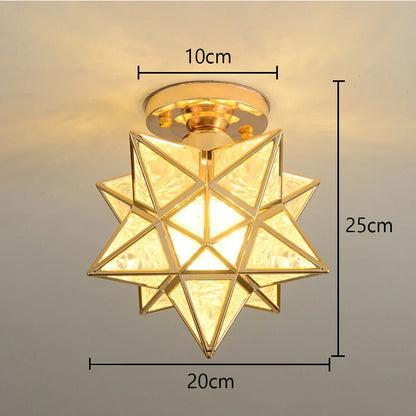 DecorBites™ Glass Crystal LED Ceiling Chandelier for Home Decor