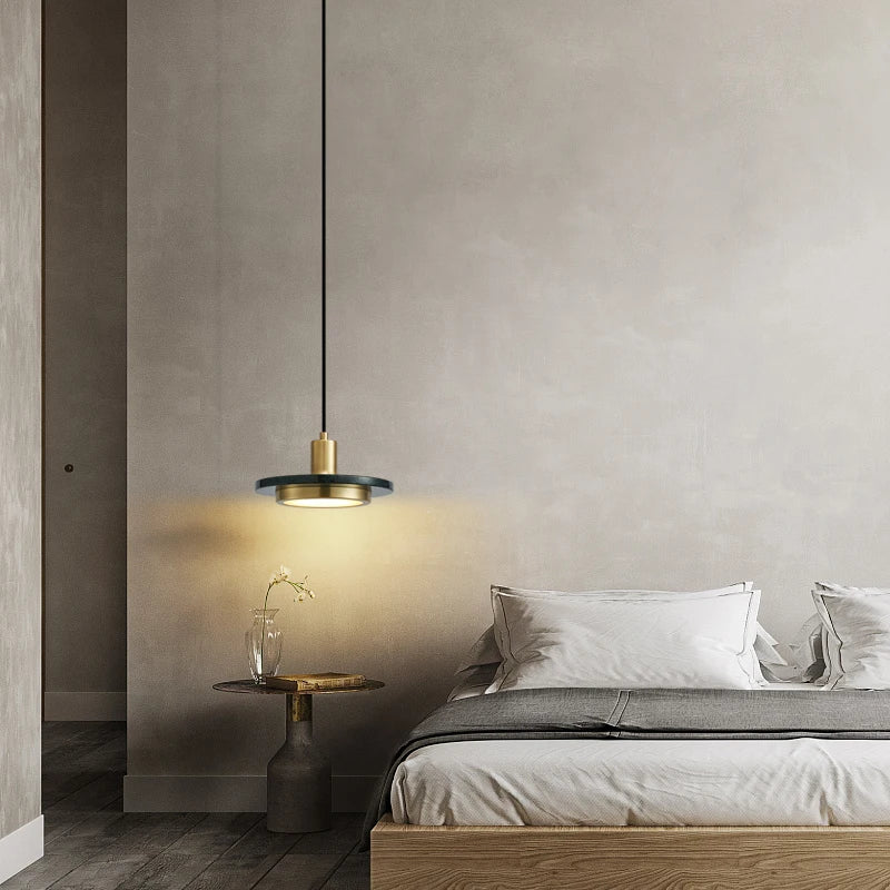 DecorBites™ LED Marble Pendant Lamp: Modern Luxury Hanging Light for Home, Restaurant & Bedroom