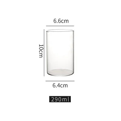 DecorBites™ Clear Glass Highball Cup Set - Premium Drinkware for Cocktails and Beverages.