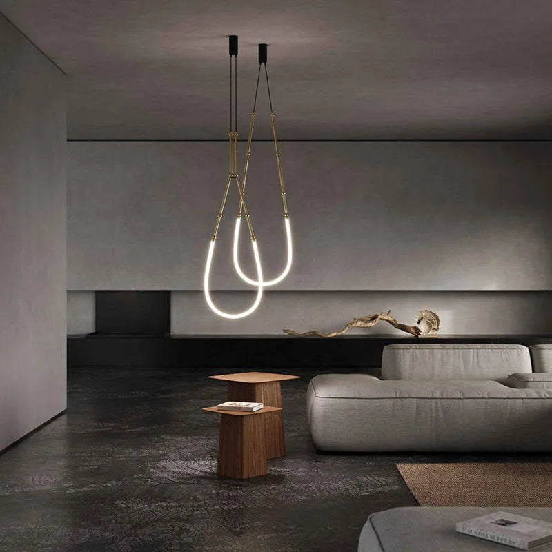DecorBites™ LED Chandelier: Modern Minimalist Design for Luxury Home Decor