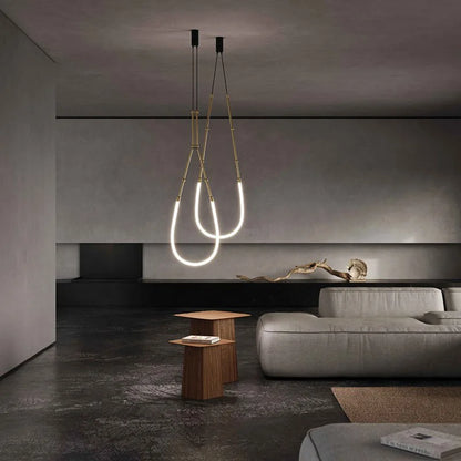 DecorBites™ LED Chandelier: Modern Minimalist Design for Luxury Home Decor