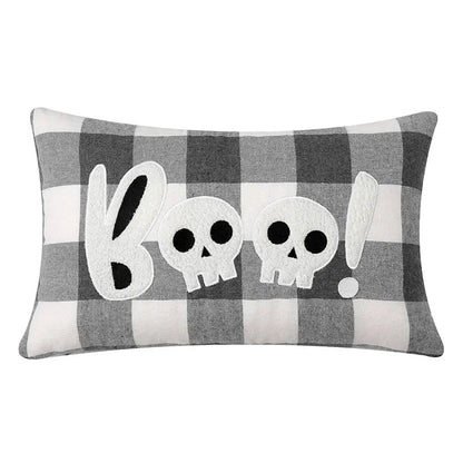 DecorBites™ Halloween Ghost Embroidery Pillow for Cozy Living Room Sofa Rest