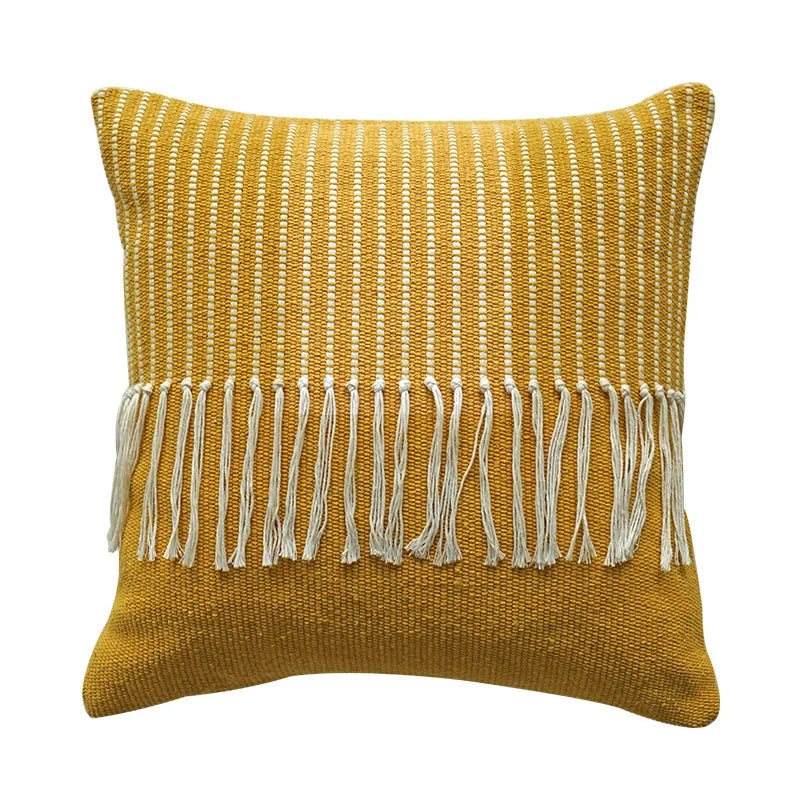 DecorBites™ Boho Moroccan Fringed Pillowcase for Home, Office, Car, Sofa Decoration