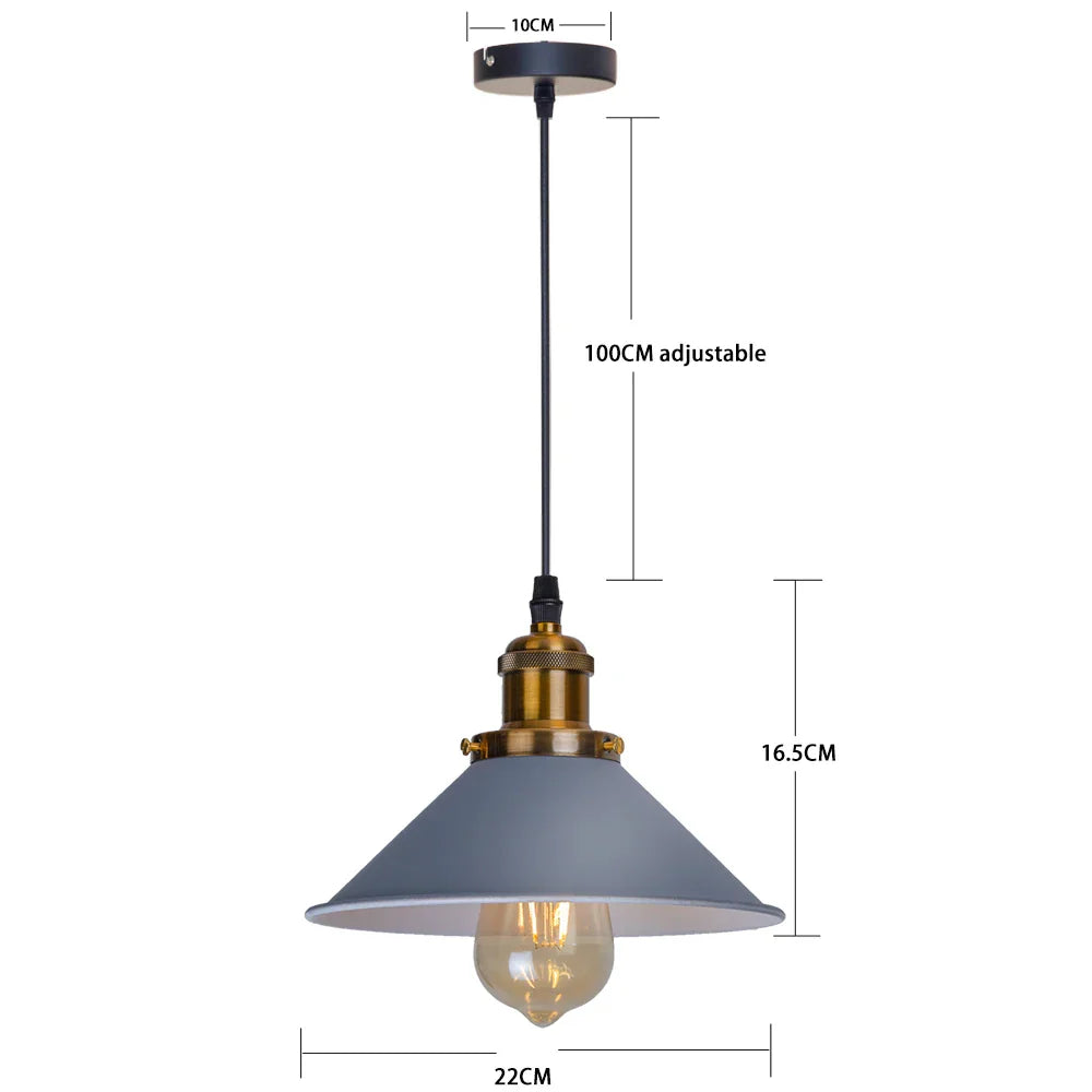 DecorBites™ Industrial Retro LED Hanging Chandelier Pendant Light for Home Dining, Bar, and Restaurant Décor
