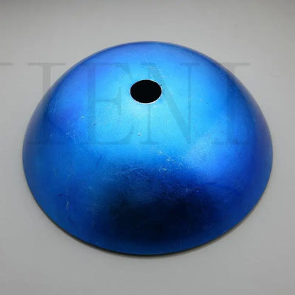 Juego de grifo alto para lavabo DecorBites™ en cromo azul con cascada de vidrio pintado a mano