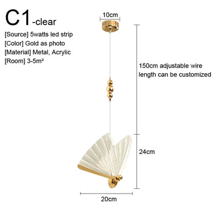 DecorBites™ Gold Nordic Pendant Lights Indoor Kitchen Dining Room Home Decor