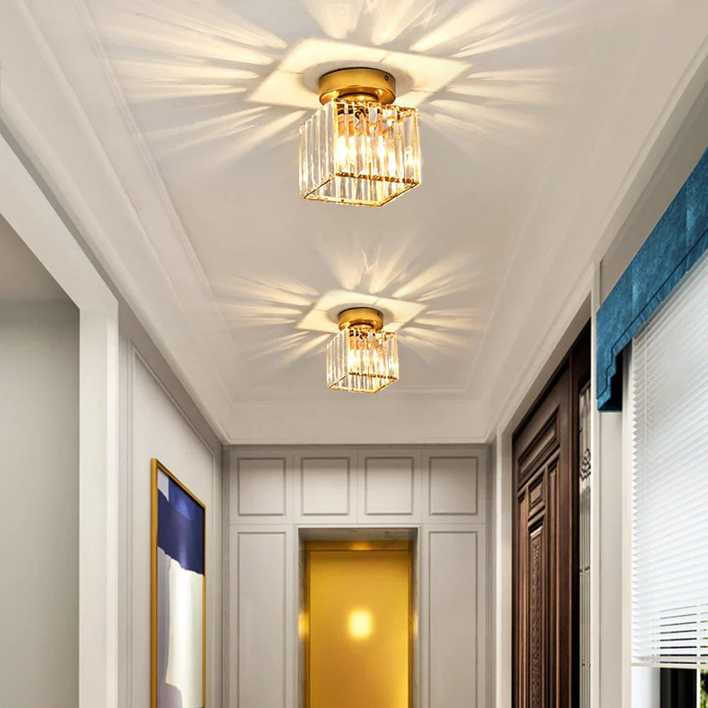 Decorbites™ Lámpara de Techo de Jaula de Hierro Dorado Moderna Decoración Nórdica Retro para Loft E27