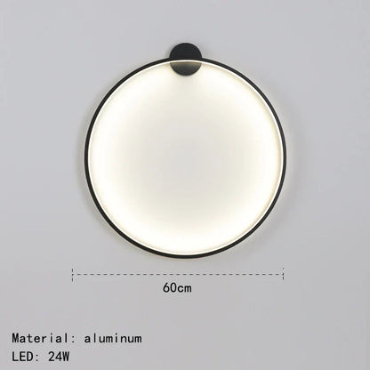 DecorBites™ Gold Black Ring LED Wall Light Living Room Bedroom Lamp Seconce