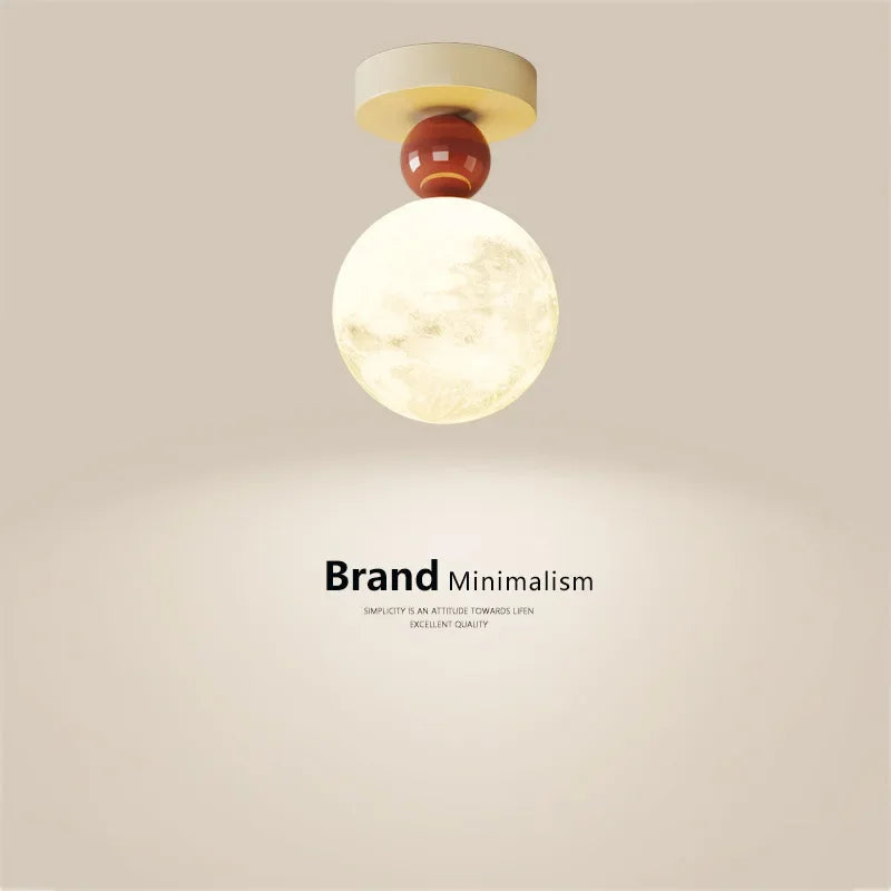 DecorBites™ LED Ceiling Moon Wall Lamp Minimalist Bedroom Lighting Fixture