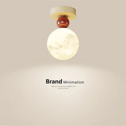 DecorBites™ LED Ceiling Moon Wall Lamp Minimalist Bedroom Lighting Fixture