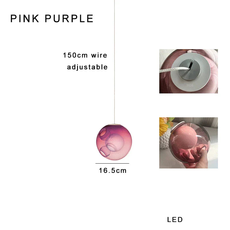 Luces colgantes de vidrio esmerilado Decorbites™ 16 piezas LED regulables lámpara colgante vintage Sputnik