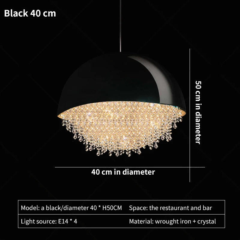 DecorBites™ Crystal Chandelier: Nordic Luxury Lighting for Living Room, Bedroom, and Dining Area