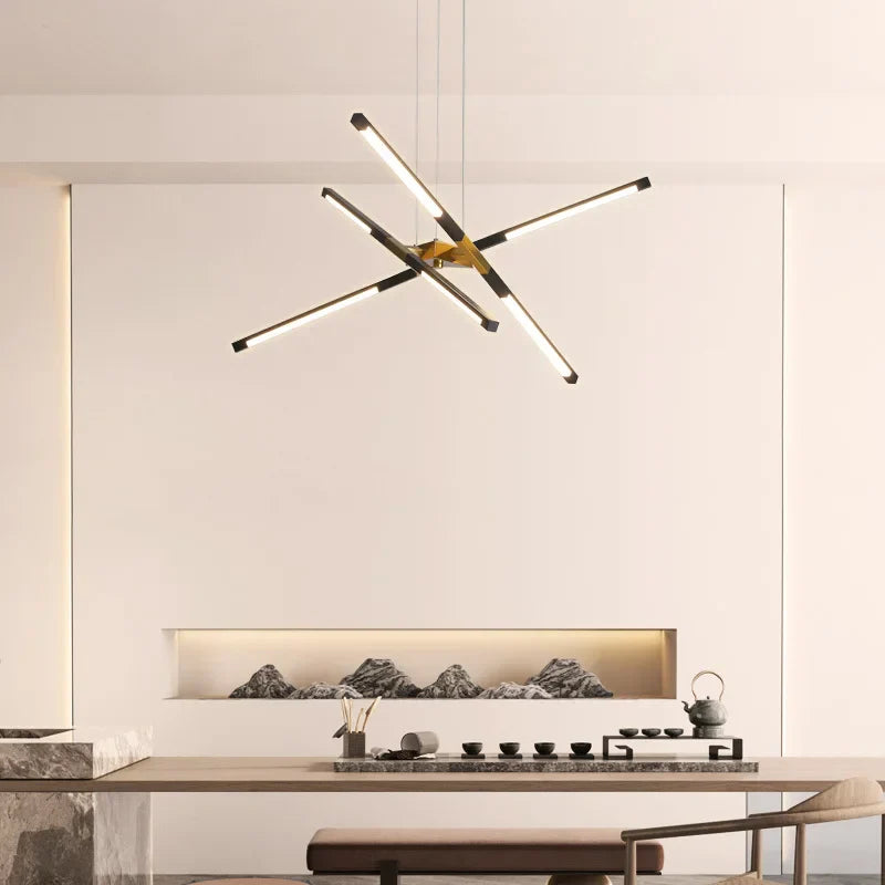 DecorBites™ Dimmable LED Ceiling Chandelier, Modern Interior Lighting for Dining Room, Bedroom, Living Room