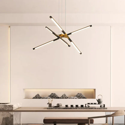 DecorBites™ Dimmable LED Ceiling Chandelier, Modern Interior Lighting for Dining Room, Bedroom, Living Room