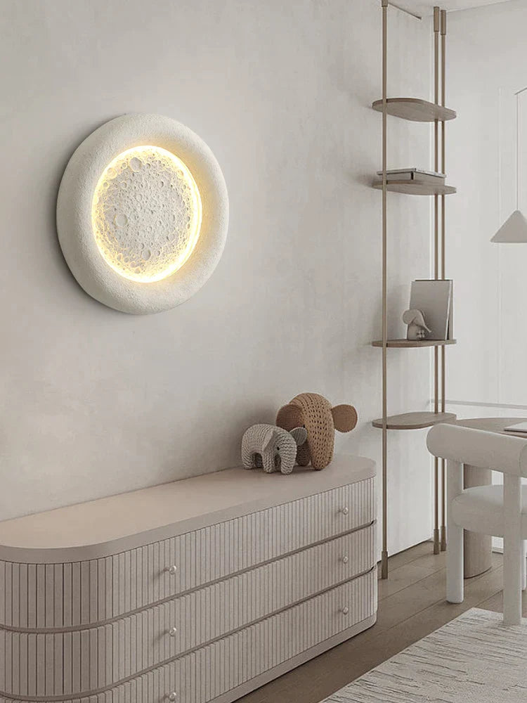 Lámpara de techo DecorBites™ Cream Breeze Moon: Iluminación sencilla y cálida para el dormitorio principal y el estudio