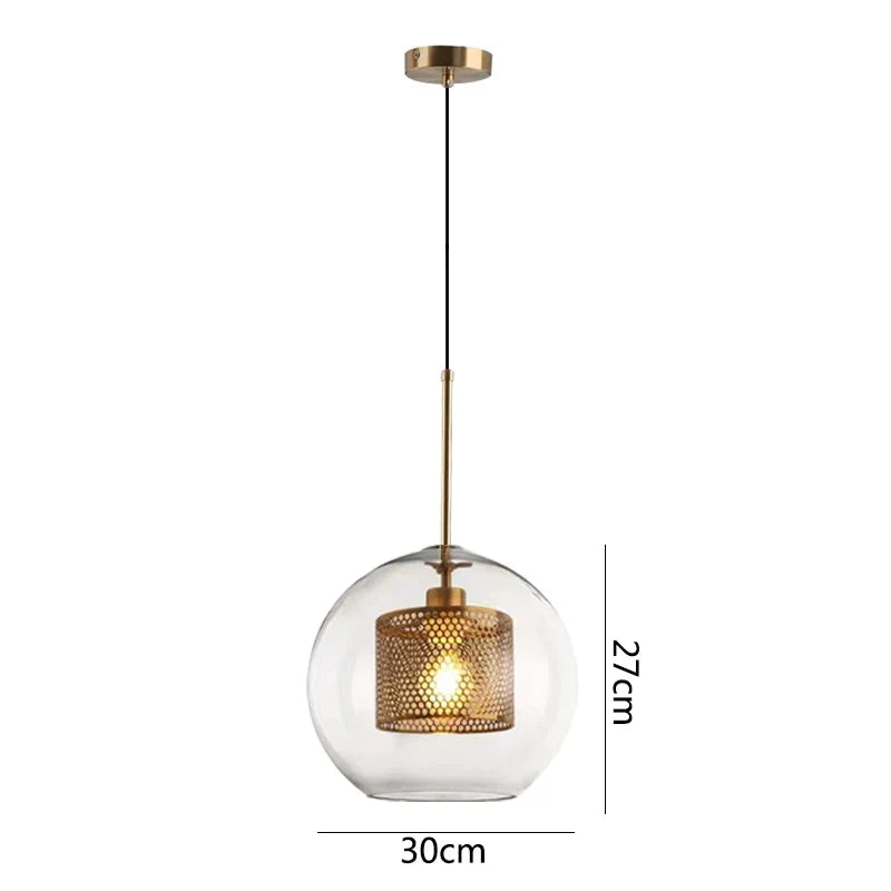DecorBites™ Glass Pendant Lights: Nordic Style Dining Kitchen Bedroom Lighting Fixtures