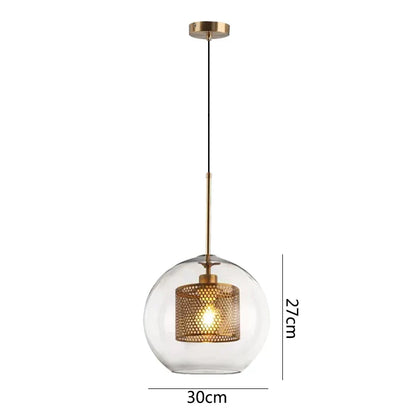 DecorBites™ Glass Pendant Lights: Nordic Style Dining Kitchen Bedroom Lighting Fixtures
