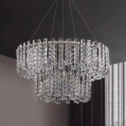 DecorBites™ Crystal Pendant Ceiling Lamp LED Luxury Hanging Light