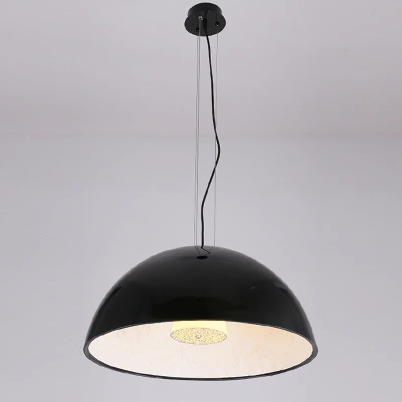 DecorBites™ LED Pendant Light: Modern, Black/White/Gold, Indoor Decor, Hanging Chandeliers.