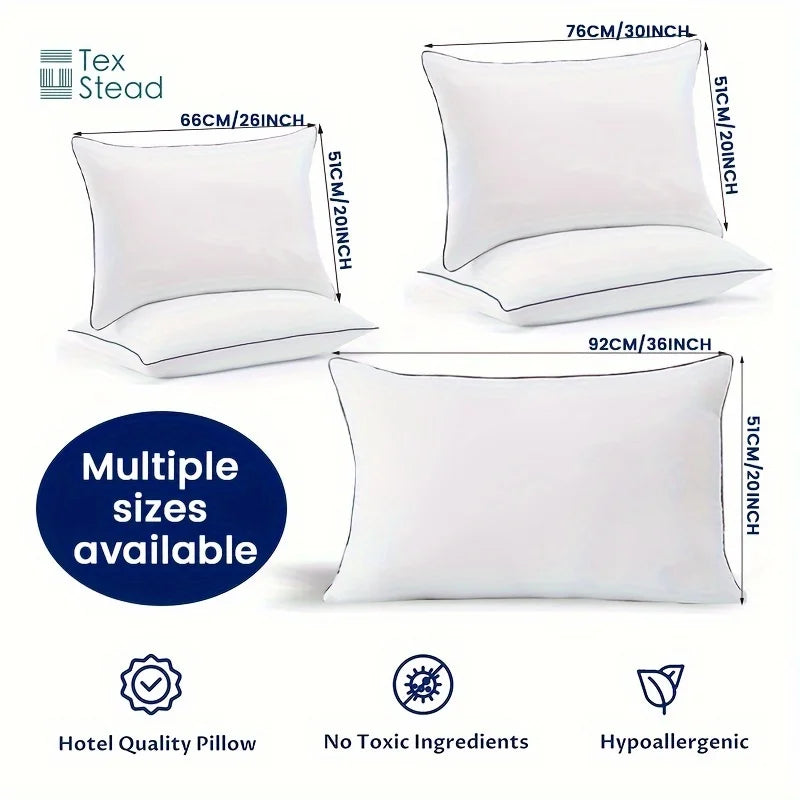 Decobites Soft Hotel Quality Bed Pillows for Stomach or Side Sleepers