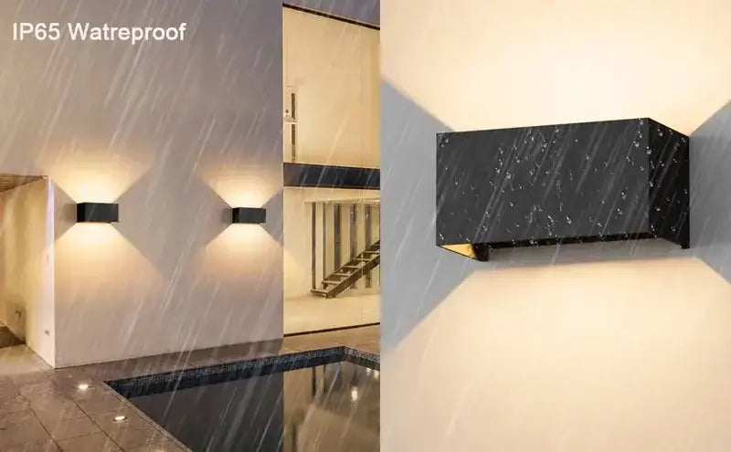 Lámpara de pared LED de aluminio impermeable Decorbites™ - Iluminación para exteriores e interiores