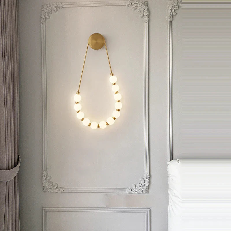Bronze Necklace Wall Lamp