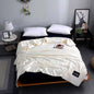 Decobites Rayon Quilted Queen Comforter: Luxurious High-End Spring Summer Satin Blanket