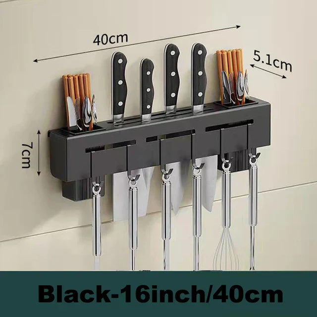DecorBites™ Kitchen Storage Shelf Knife Chopstick Holder Multi-functional Organizer